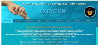 Realizacja serwisu internetowego: Stowarzyszenie Grupa Wsparcia Podwodnego OXYGEN